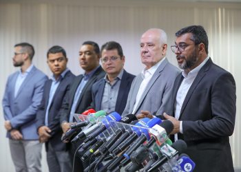 Os anúncios foram feitos durante coletiva de imprensa na sede do Governo. Foto: Alex Pazuello / Secom