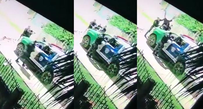 Uma câmera registrou todo o ocorrido. Foto: Reprodução