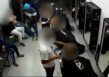 Câmeras de segurança registraram toda a ação. Foto: Reprodução