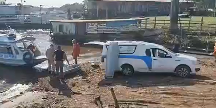 O corpo estava sem identificação. Foto: Reprodução