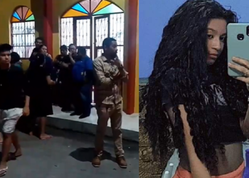 O velório foi realizado no bairro Gilberto Mestrinho. Foto: Reprodução