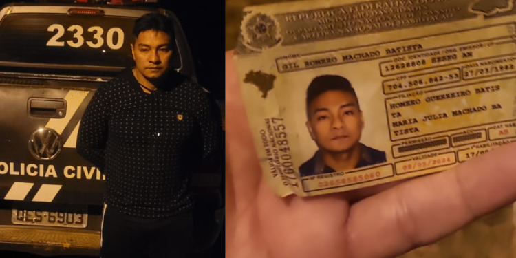 O homem era considerado foragido. Foto: Reprodução