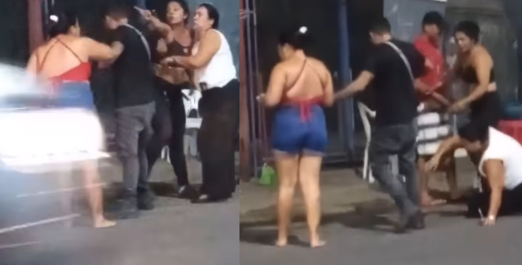 Foi o maior bafafá no meio da rua. Foto: Reprodução