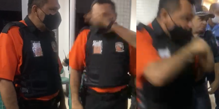 A direção pediu a substituição do vigilante. Foto: Reprodução