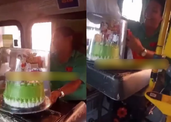 Ela ganhou bolo decoradora e muitos presentinhos. Foto: Reprodução