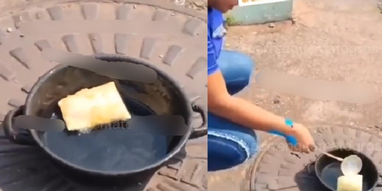 As altas temperaturas em todo o Brasil estão gerando vários vídeos. Foto: Reprodução