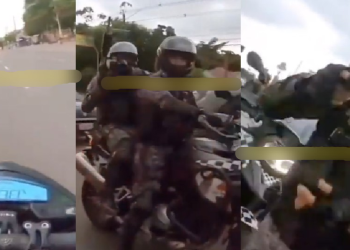 O homem colocou a vida dele e de outras pessoas em risco. Foto: Reprodução