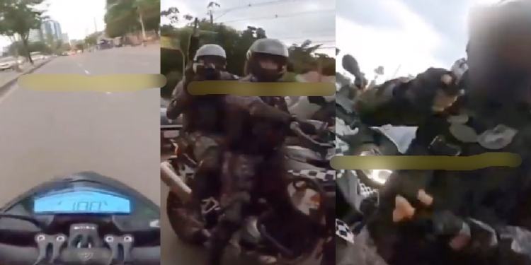 O homem colocou a vida dele e de outras pessoas em risco. Foto: Reprodução