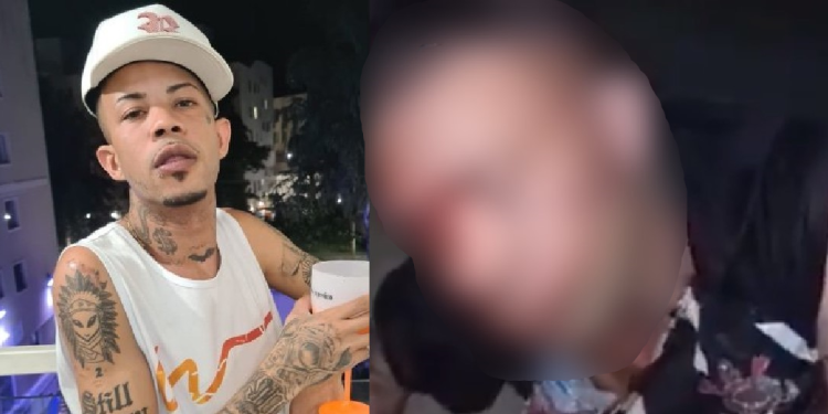 O funkeiro aparece bastante machucado nas imagens. Foto: Reprodução