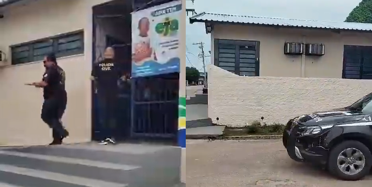 O celular e o notebook do professor foram apreendidos. Foto: Reprodução