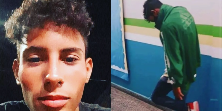 Vitor Rafael Chaves Batista foi preso em flagrante após o crime. Foto: Reprodução