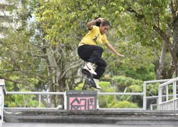 A amazonense Daniela Martins disputou o Skate Total Urbe (STU) São Paulo 2023, terceira etapa do STU National. Foto: Mauro Neto/Sedel