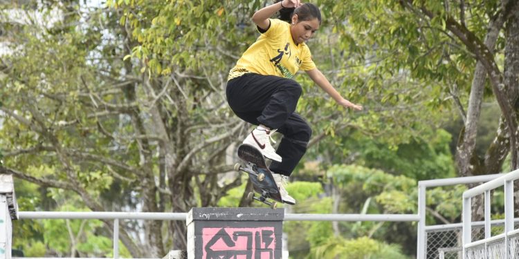 A amazonense Daniela Martins disputou o Skate Total Urbe (STU) São Paulo 2023, terceira etapa do STU National. Foto: Mauro Neto/Sedel