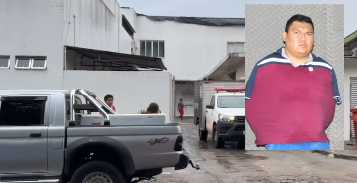 Mesmo sem vida o corpo foi levado ao SPA do Coroado. Foto: Reprodução