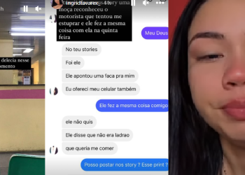 A jovem disse que tinha saído do Adrianópolis. Foto: Reprodução