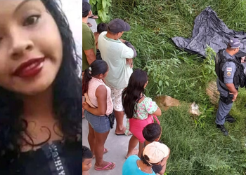 A jovem foi encontrada com os seios à mostra. Foto: Reprodução