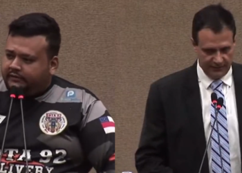 O representante da classe, Kelvin Clay, foi rebatido após a declaração. Foto: Reprodução