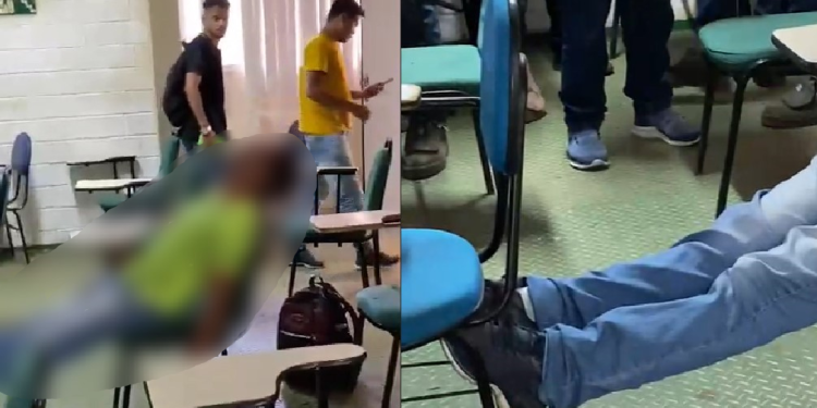 O homem morreu na hora e nem chance de defesa teve. Foto: Reprodução