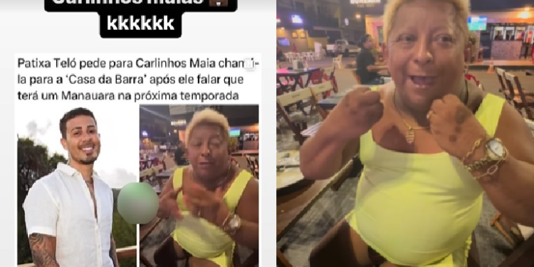 A influenciadora postou um vídeo fazendo o pedido e Carlinhos repostou. Foto: Reprodução/Instagram