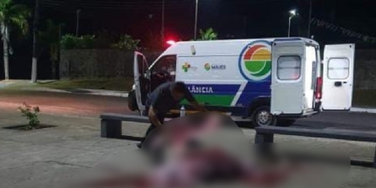 O crime ocorreu nesta madrugada e nenhum morador reconheceu a vítima. Foto: Reprodução