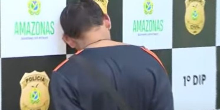 O homem foi preso em flagrante. Foto: Reprodução