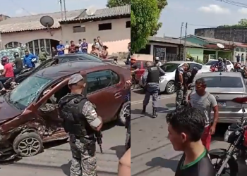 O fato ocorreu na tarde desta sexta-feira (27), na Cidade Nova, Zona Norte. Foto: Reprodução