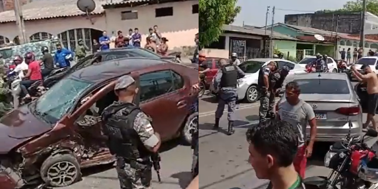 O fato ocorreu na tarde desta sexta-feira (27), na Cidade Nova, Zona Norte. Foto: Reprodução