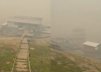 Só em Autazes foram 105 focos de queimada. Foto: Reprodução
