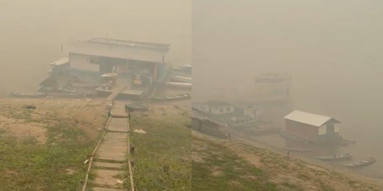 Só em Autazes foram 105 focos de queimada. Foto: Reprodução
