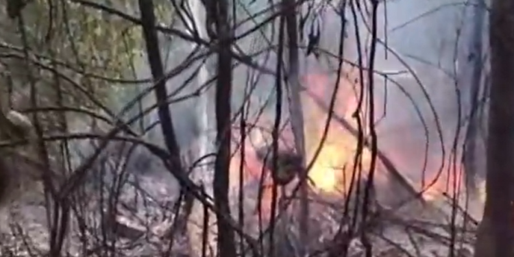 O acidente ocorreu logo cedo, neste domingo (29). Foto: Reprodução