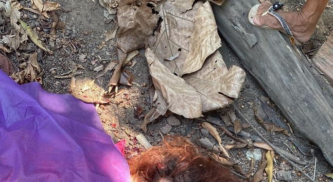 O corpo foi encontrado por moradores da região. Foto: Reprodução