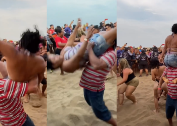 O casal estava com outros participantes dando o seu melhor. Foto: Reprodução