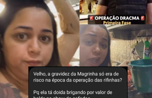 Magrinha anunciou a gravidez em julho. Foto: Reprodução