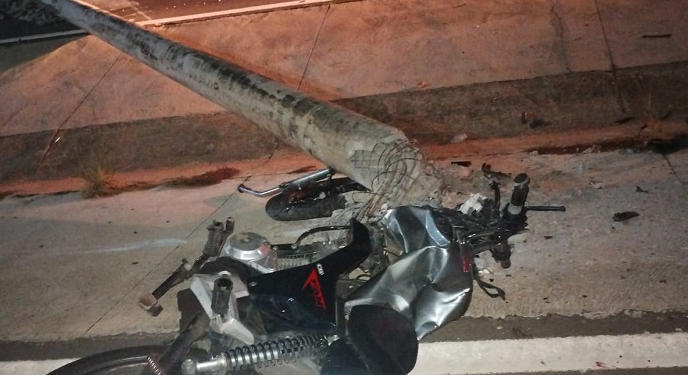 O acidente ocorreu na madrugada. Foto: Reprodução