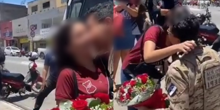 A garota tinha acabado de sair da escola. Foto: Reprodução