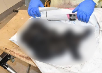 Dos três bebês, dois foram carbonizados. Foto: Reprodução