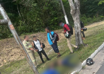 O acidente ocorreu agora nesta tarde de sexta-feira (20). Foto: Reprodução