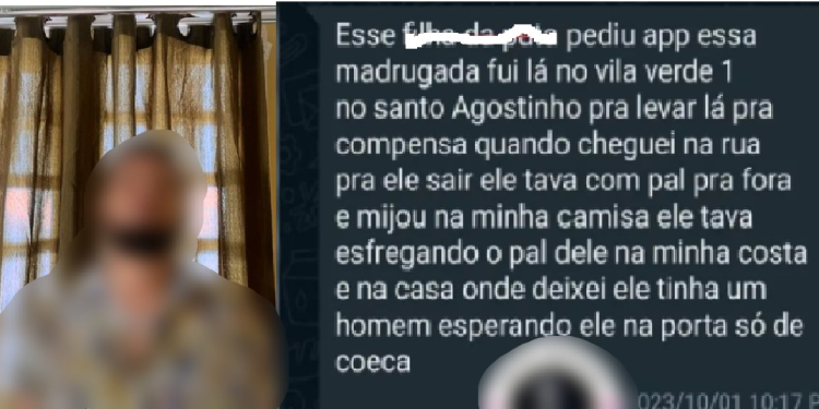 O cliente teria esfregado o órgão nas costas do motoqueiro enquanto pilotava a moto. Foto: Reprodução