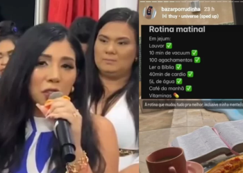 Isabelly Aurora garantiu que agora vai dar mais atenção à religião. Foto: Reprodução