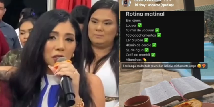 Isabelly Aurora garantiu que agora vai dar mais atenção à religião. Foto: Reprodução