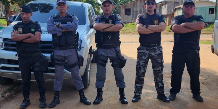 A prisão em conjunto com a PM, PC e Conslho Tutelar aconteceu em Pauini. Foto: Divulgação/PC-AM