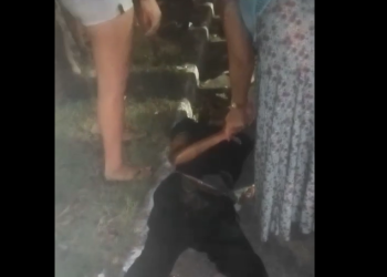 O homem foi encaminhado ao hospital. Foto: Reprodução