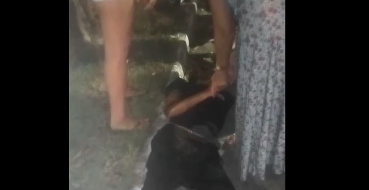 O homem foi encaminhado ao hospital. Foto: Reprodução