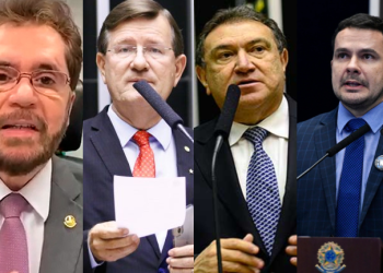 Plínio Valério Valério (PSDB) e os deputados federais Zé Ricardo (PT) e Átila Lins (PSD) e Capitão Alberto Neto (PL) são os quatro primeiros do ranking. Foto: Reprodução