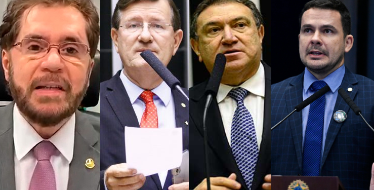 Plínio Valério Valério (PSDB) e os deputados federais Zé Ricardo (PT) e Átila Lins (PSD) e Capitão Alberto Neto (PL) são os quatro primeiros do ranking. Foto: Reprodução