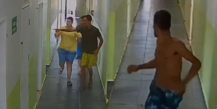 Câmeras registraram toda a ação. Foto: Reprodução