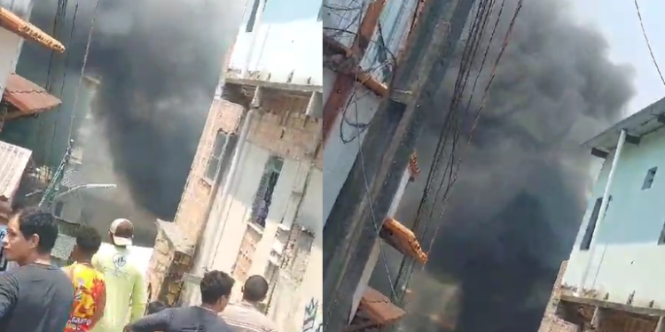 O incêndio ocorreu na tarde desta sexta-feira (10). Foto: Reprodução