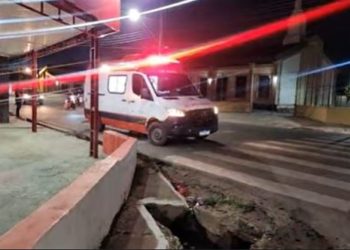 O homem foi socorrido pelo Samu. Foto: Reprodução