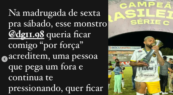 A jovem registrou o caso na polícia e contou nas redes sociais. Foto: Reprodução