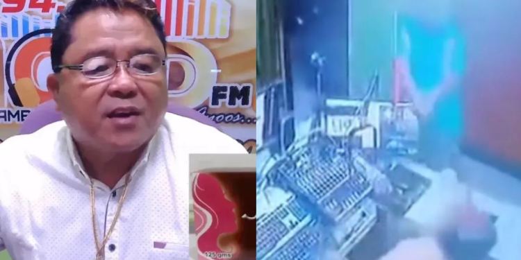 O locutor estava ao vivo no programa. Foto: Reprodução